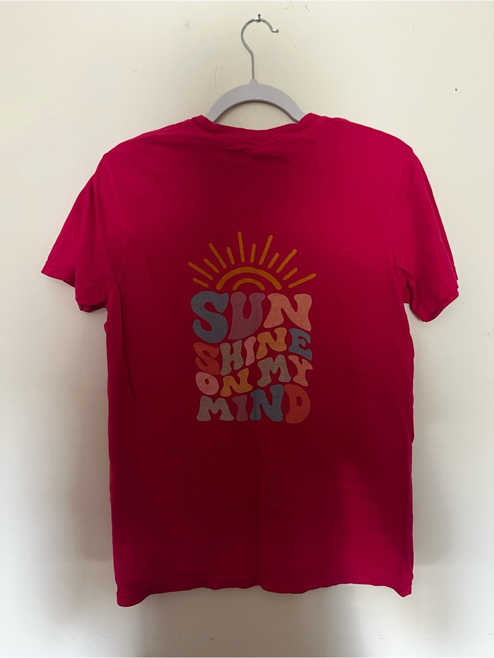 Comfort Colors Pink Sunshine On My Mind Tee Shirt